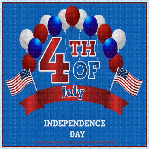 4th of July. USA. Background. Leila - GIF animado gratis