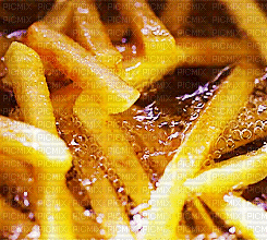 French fries, GIF, animation, food, Pelageya - Бесплатни анимирани ГИФ