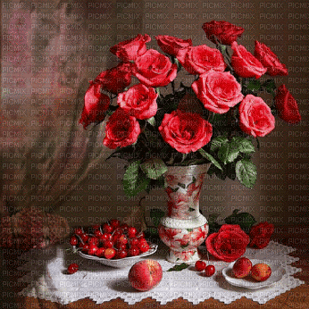 Rose Bouquet - GIF animé gratuit