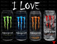 i love monster energy - GIF animado grátis