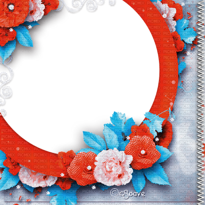 soave frame vintage flowers rose circle spring - 無料png