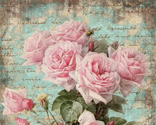 Background Vintage Roses - bezmaksas png