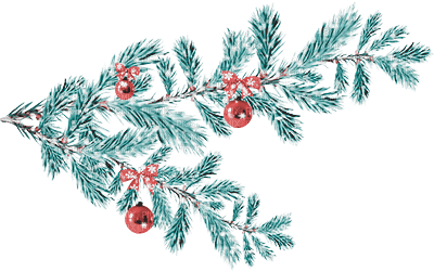 soave deco branch christmas winter ball pine - kostenlos png