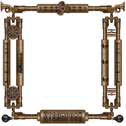Steampunk.Cadre.Frame.Marco.Victoriabea - ingyenes png