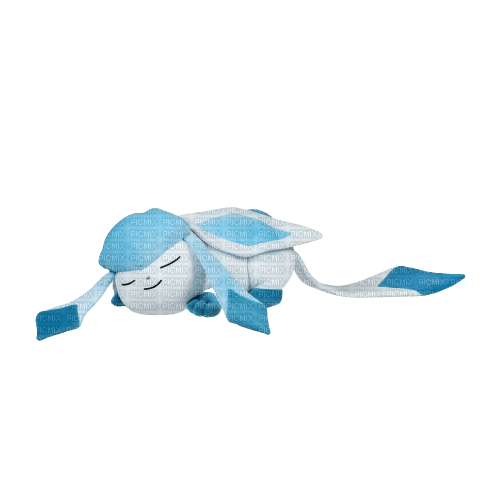 sleeping glaceon plushie - png gratuito