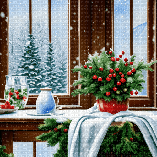 Background Winter Christmas - Bogusia - безплатен png