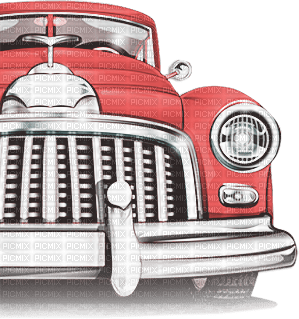 soave deco vintage car black white pink - PNG gratuit