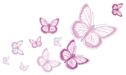 Papillon butterfly pink rose violet purple 🦋 - Free PNG