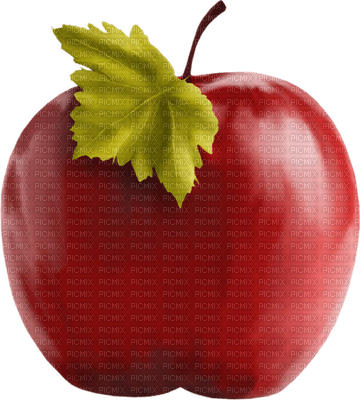 Apple Red Leaf Green - Bogusia - gratis png