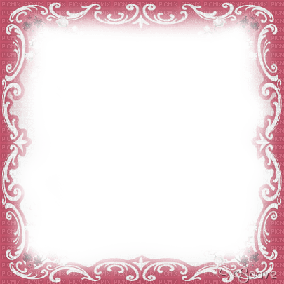 soave frame vintage art deco white pink - 無料png
