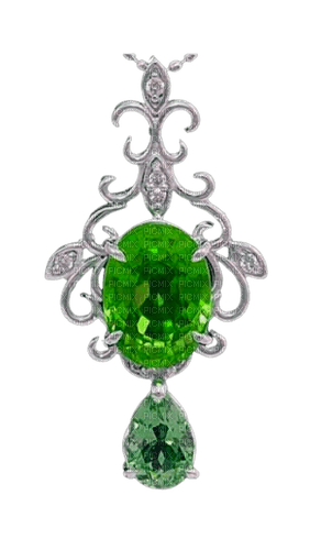 Green pendant - By StormGalaxy05 - png ฟรี