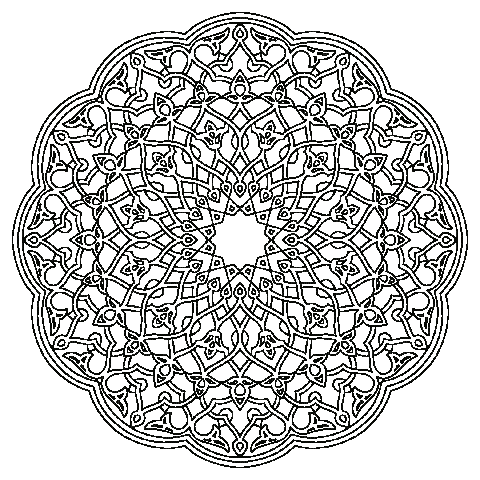 Pattern Mandala - Бесплатни анимирани ГИФ