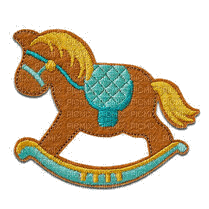 patch picture rocking horse - PNG gratuit