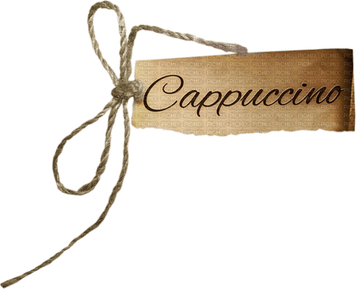 Kaz_Creations Coffee-Cappuccino-Tag - bezmaksas png