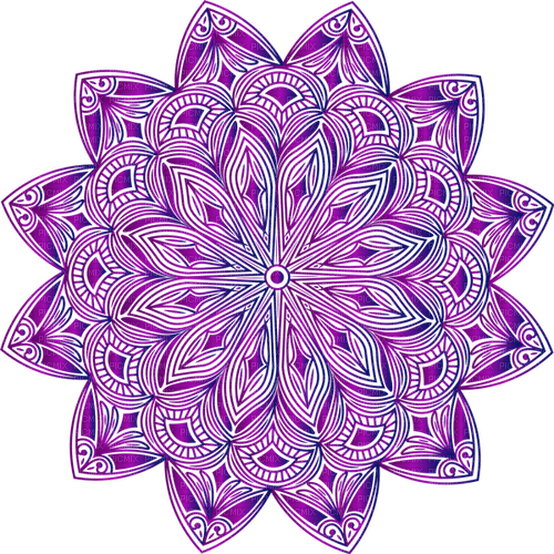 Purple Mandala - ingyenes png