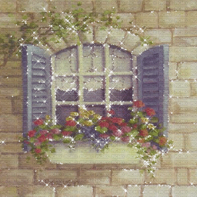 kikkapink background painting vintage flowers - Gratis animeret GIF