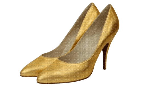 Shoes Gold - By StormGalaxy05 - png gratis