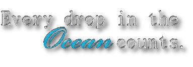 every drop in the ocean counts - PNG gratuit