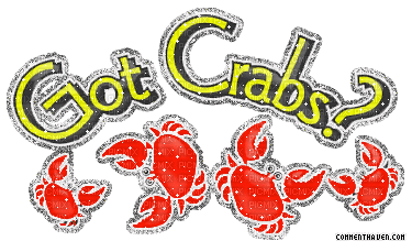 got crabs? glitter comment - 無料のアニメーション GIF