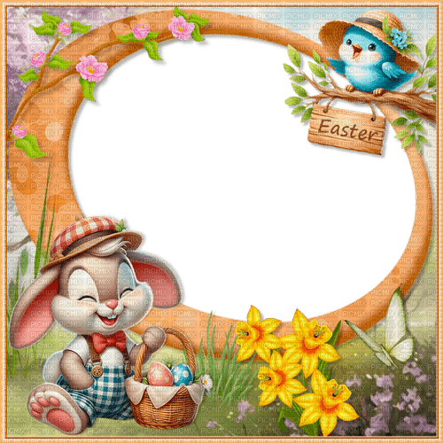 Easter frame by nataliplus - бесплатно png