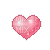 Kawaii hearts - GIF animé gratuit