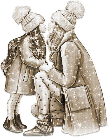 soave woman children girl mother christmas winter - Free PNG