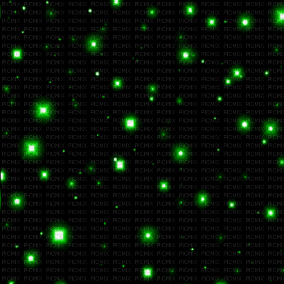 gif noir étoiles vertes - Darmowy animowany GIF