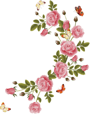 fleurs deco vintage - png grátis