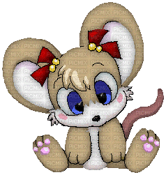Cute Animated Mouse - Darmowy animowany GIF