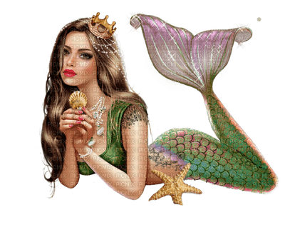 mermaid green bp - kostenlos png