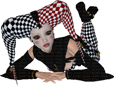 Kaz_Creations Dolls Harlequin - Бесплатный анимированный гифка