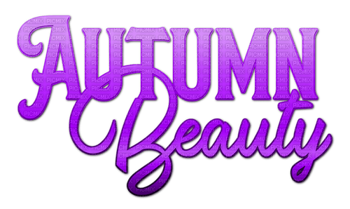 Autumn Beauty.Text.Purple - KittyKatLuv65 - 免费PNG