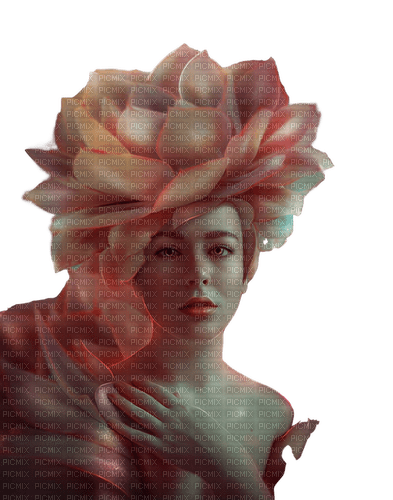 surreal woman dolceluna flower - png grátis