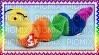 colorful inch stamp - PNG gratuit
