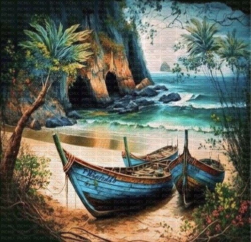 loly33 fond tropical - 免费PNG