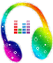 Raver headphones - Bezmaksas animēts GIF
