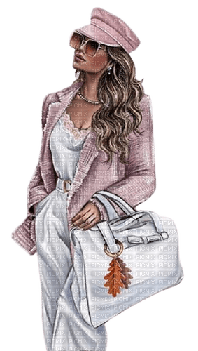 Woman Pink White - Bogusia - δωρεάν png