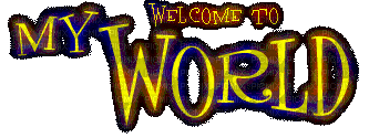 welcome to my world text - GIF animate gratis