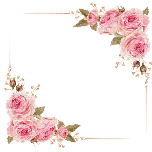 cadre,Wedding, pink rose flower, frame,adam64 - png ฟรี