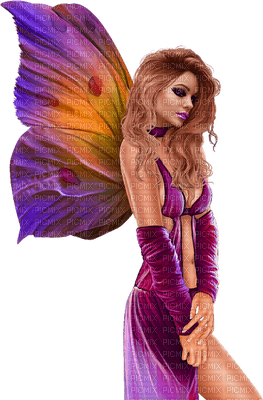 Fairy Purple Pink Orange - PNG gratuit