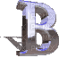 silver letter b - Бесплатный анимированный гифка