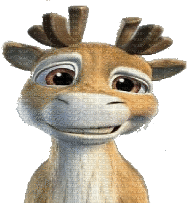 deer reh fun animal animals reindeer cerf cartoon tube gif anime animated animation - Gratis animerad GIF