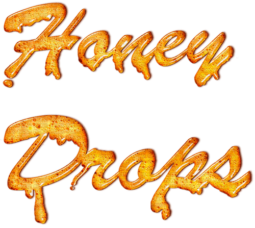 Honey  Drops Text - Bogusia - png gratuito