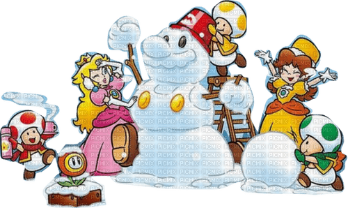 Peach Mario Christmas - darmowe png