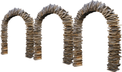 stone arches deco dolceluna - kostenlos png