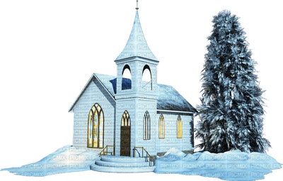 christmas-winter-Church-minou52 - PNG gratuit