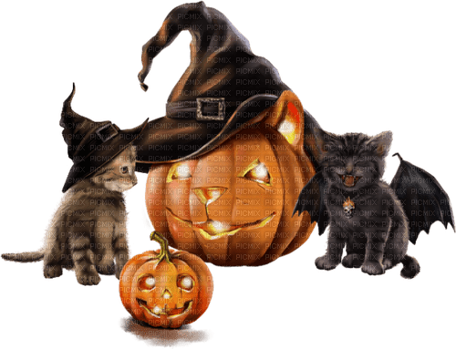halloween cats by nataliplus - фрее пнг