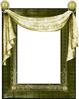 Kaz_Creations  Curtain Frame   Deco - png gratis