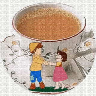 tea cup bp - GIF animé gratuit