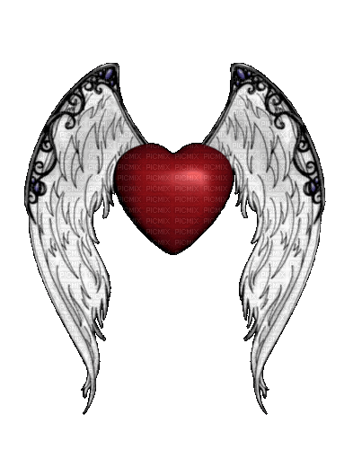 dolceluna winged heart gif - Free animated GIF